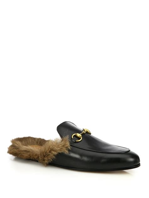 gucci princetown slide around|Princetown Jeweled Leather & Fur Loafer Slides .